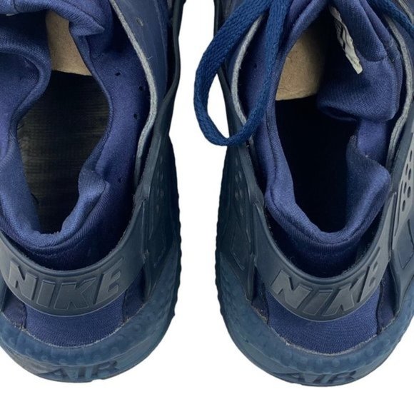Nike Men's Air Huarache Triple Navy  Blue 2017 318429-440  US 13 - Picture 12 of 13